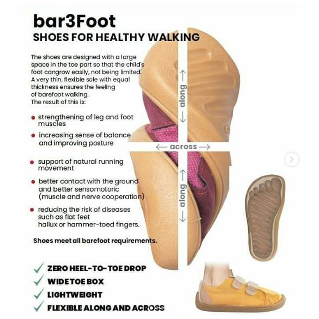 Sapatilhas Elf Denver Natural Amarelo - Bar3foot 3F