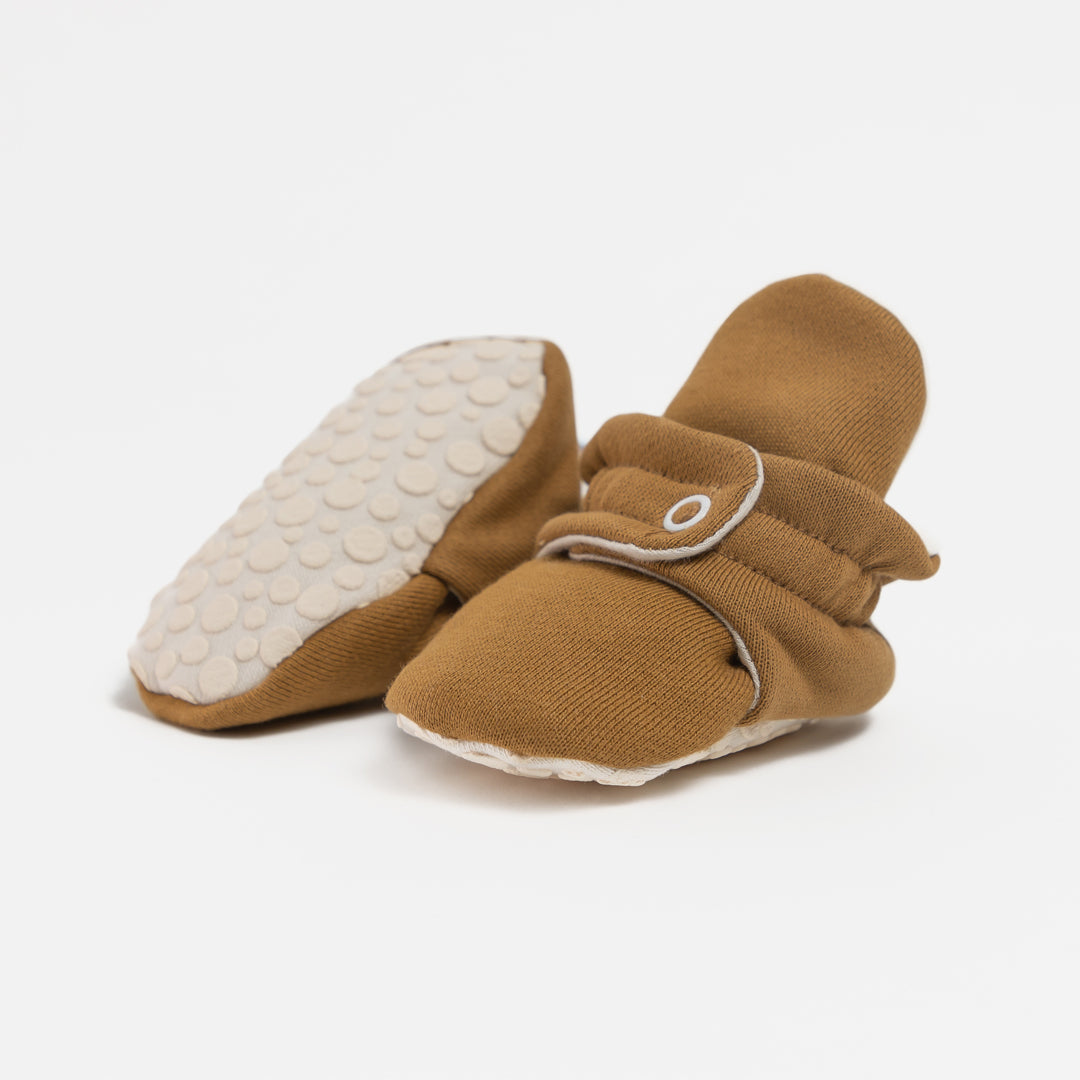 Baby Booties Honey Mustard - Zás Trás for Babies